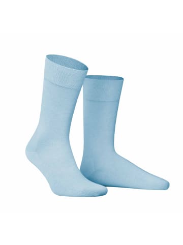 Hudson Socken Relax Cotton druckfreier Bund in light blue