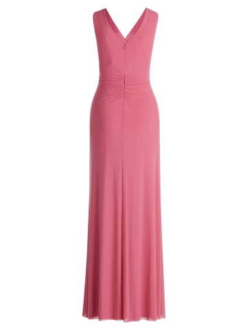 Vera Mont Abendkleid mit V-Ausschnitt in Rose Pink