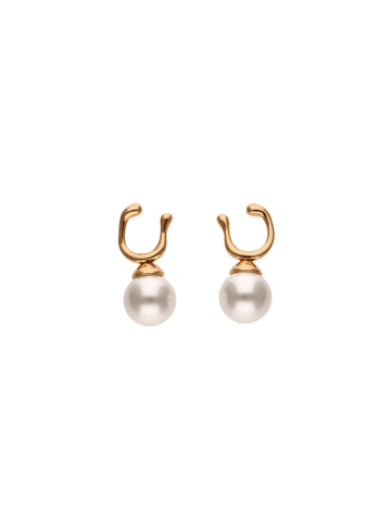 gaya Women Earrings in Gold White