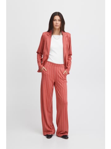 ICHI Casual Hose IHRUTI Straight fit in Mineral Red