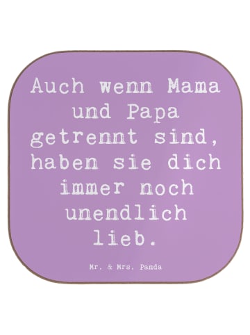 Mr. & Mrs. Panda Untersetzer für Gläser Spruch Trennung von den ... in Lavendeltraum