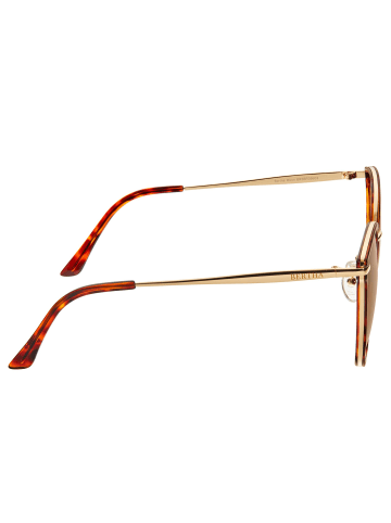 Bertha Polarisierte Sonnenbrille "Moon" in Gold/Braun