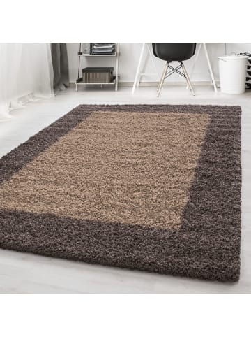 Teppich Boss Hochflor Teppich Lux Taupe