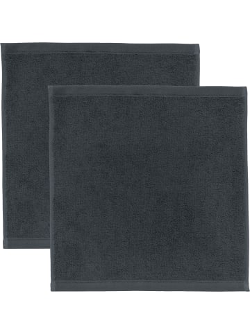 Erwin Müller Frottier Seiftuch 2er-Pack Heidenheim in anthrazit