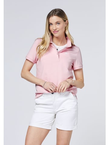 Polo Sylt Polo im puristischen Design mit Logo-Stickerei in Pink