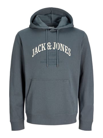 Jack & Jones Sweatshirt JJEDENVER LOGO SWEAT HOOD in Grau
