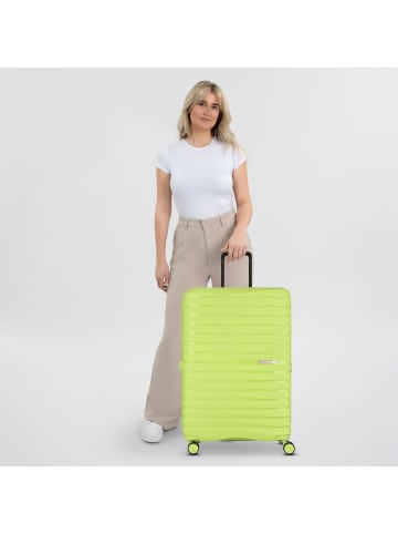 Jump Xwave 4 Rollen Trolley 76 cm mit Dehnfalte in lime