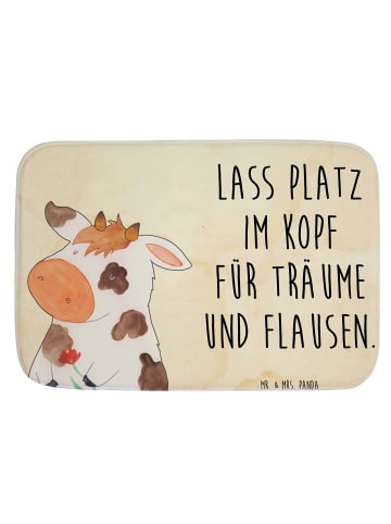 Mr. & Mrs. Panda Duschvorleger Kuh Motiv mit Spruch in Vintage