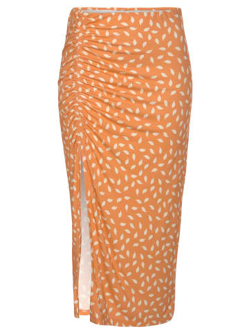 Vivance Jerseyrock in orange-creme bedruckt