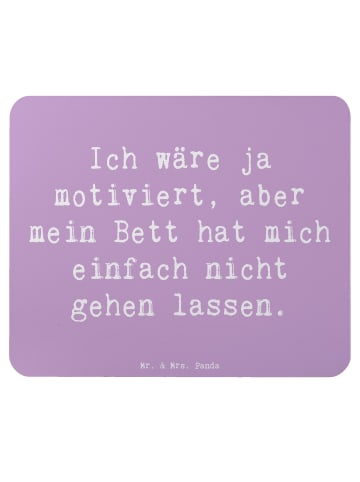 Mr. & Mrs. Panda Mousepad Spruch Motivationsbett mit Spruch in Lavendeltraum