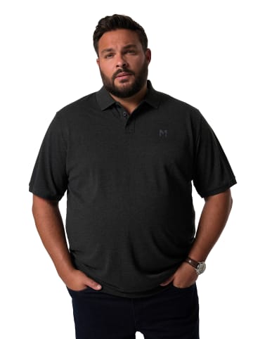 Men Plus Poloshirt in schwarz