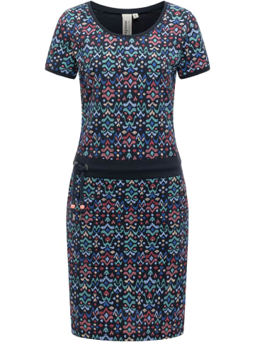 ragwear Minikleid Baomi Print YOUMODO in Navy