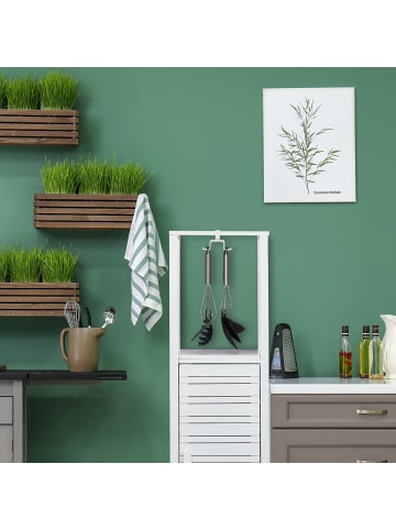 relaxdays 4x Haken-Schrankeinsatz in Weiß