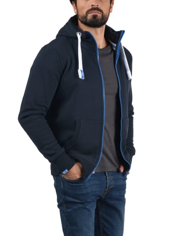 !SOLID Kapuzensweatjacke SDBenn High Neck Zip-Hoodie in Dunkelblau