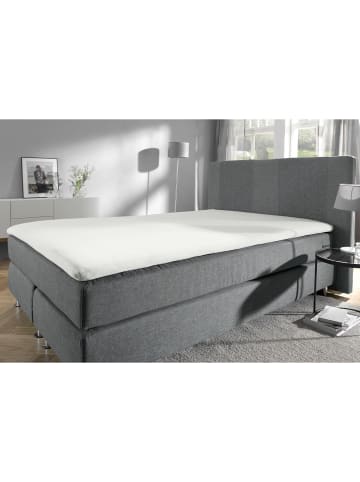 Erwin Müller Frottee Topper-Spannbettlaken Füssen in weiß