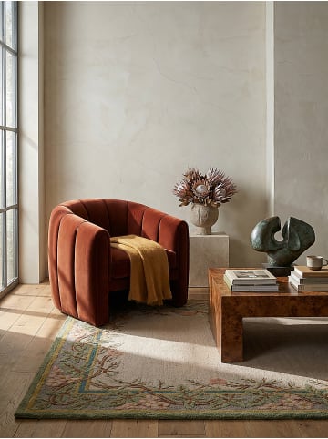 KADIMA DESIGN Teppich Wolle Handgetuftet SOAR Floral Wohnzimmer Wohnlich in Multi