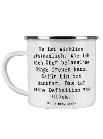 Mr. & Mrs. Panda Teetasse Spruch Dankbarkeit für kleine Dinge mi... in Weiß