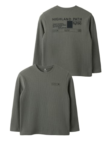 name it Oberteil mit langen Ärmeln in Castor Gray1