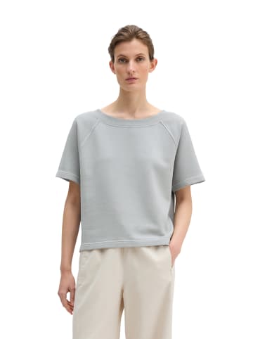 Marc O'Polo Kurzarm-Sweatshirt loose in Grey Horizon