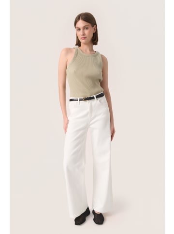 Soaked in Luxury Jerseytop SLSimone Slim fit in French Vanilla