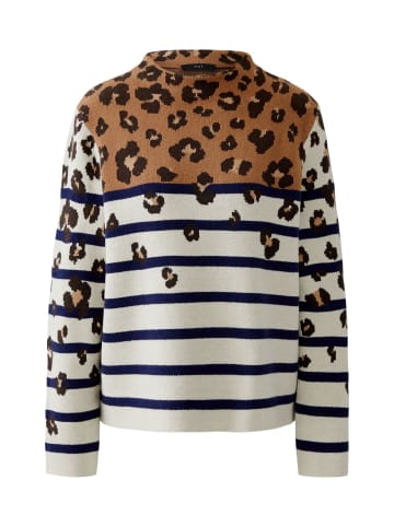 Oui Pullover in offwhite camel