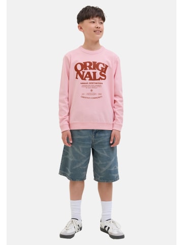 JACK & JONES Junior Sweatshirt 'Tavira' in pink