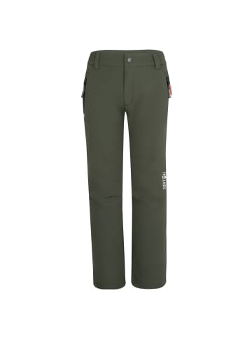 Trollkids Softshell-Hose "Fjell" in Efeugrün/Schwarz