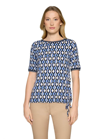 Betty Barclay Casual-Shirt mit Tunnelzug in Blau/Weiß