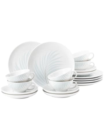 Seltmann Weiden 18er Set Teeservice Liberty Mediterranean in weiß-blau