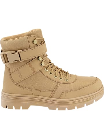 Brandit Stiefel "Tactical Boot Buckle 8 Eye" in Beige