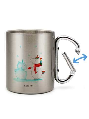 Mr. & Mrs. Panda Isolierbecher Einhorn Schneemann ohne Spruch in Silber