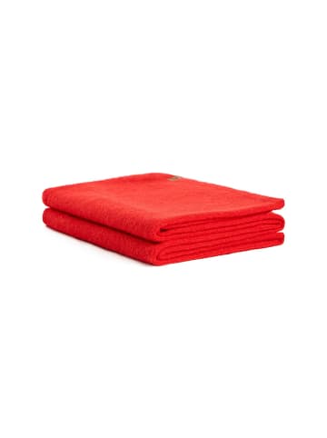 Camel Active Basic Schal aus weichem Materialmix in Rot