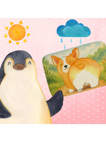 Mr. & Mrs. Panda Badvorleger Corgi Po Design ohne Spruch in Weiß