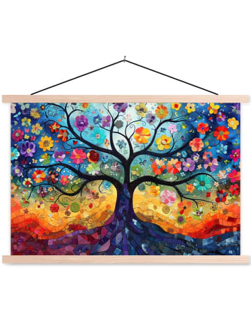 MuchoWow Poster mit Leiste Blumenbaum (BxH)