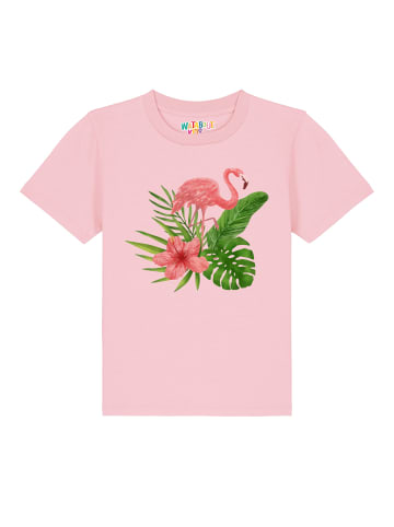 wat? Apparel T-Shirt Flamingo in Rosa