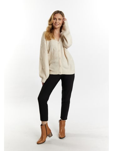 Usha Damen Strickcardigan in Creme Melange