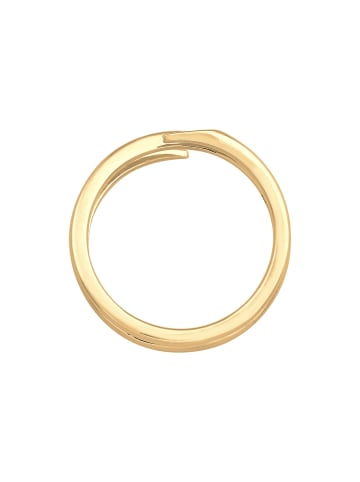 Elli Ring 925 Sterling Silber Geo, Twisted in Gold