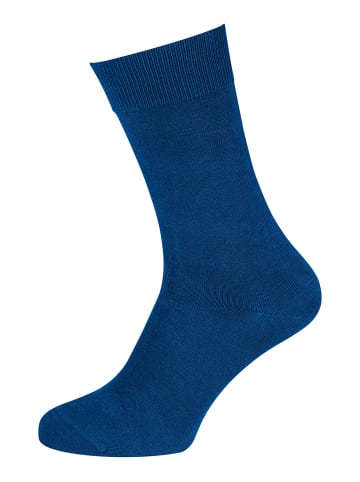 NUR DER Basicsocken Baumwolle Business in royal/schwarz