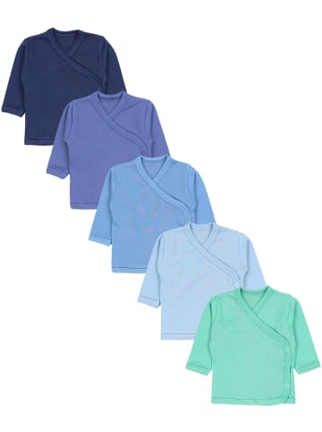 TupTam 5er- Set Wickelshirts in blau