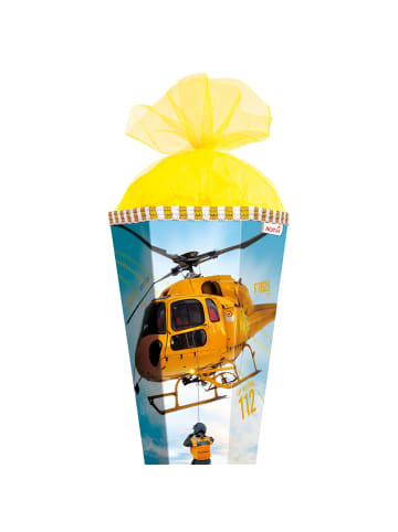 ROTH Schultüte groß Helikopter 85 cm in Gelb