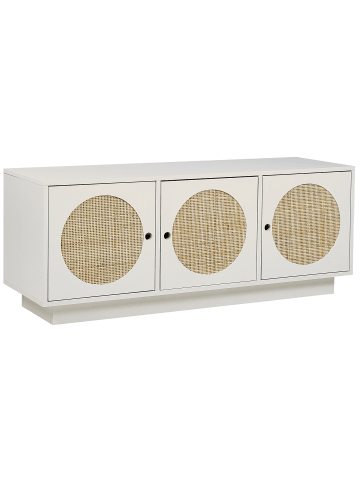 Beliani Sideboard UYUNI in Weiß/Beige - (W) 120 x (H) 40 x (L) 40 cm