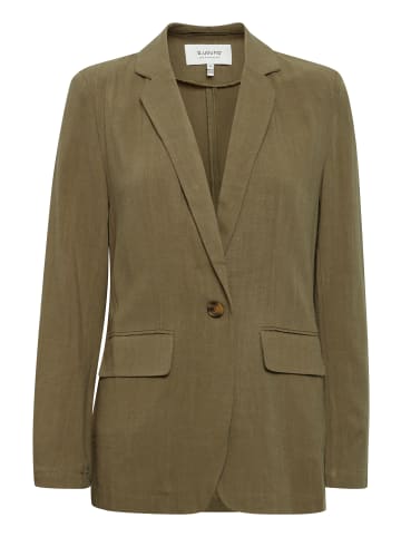 b. young BYJOHANNA BLAZER 2 - HEAVY WOVEN Loose fit in Burnt Olive