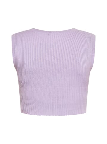 Swirly Damen Crop-Top in LAVENDEL