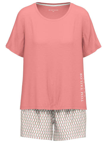 Tom Tailor Shorty Kenmare in rot-mittel-Allover