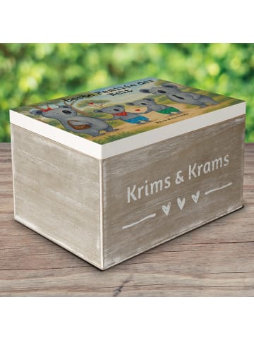 Mr. & Mrs. Panda Box Koala Familie zwei Design mit Spruch in Weiß