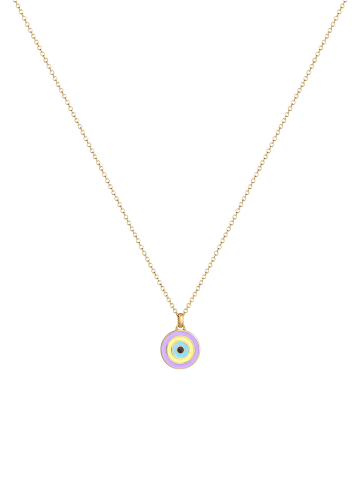 Elli Halskette 925 Sterling Silber Evil Eye in Gold