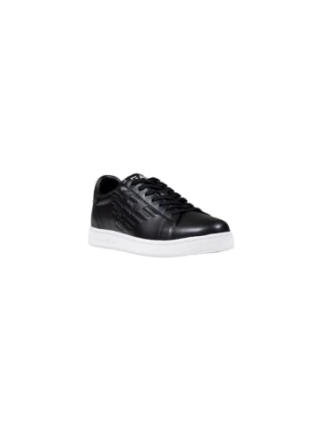 EA7 Schwarz Leder Sneaker