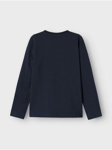 name it 2er-Set Longsleve Jersey Langarmshirt Design Gelprint in Blau