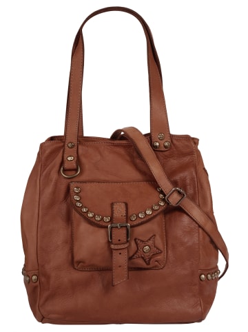 Samantha Look Shopper echt Leder in cognac