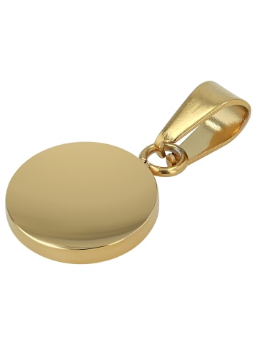 Adeliás Unisex Anhänger – Anhänger aus Edelstahl in schwarz